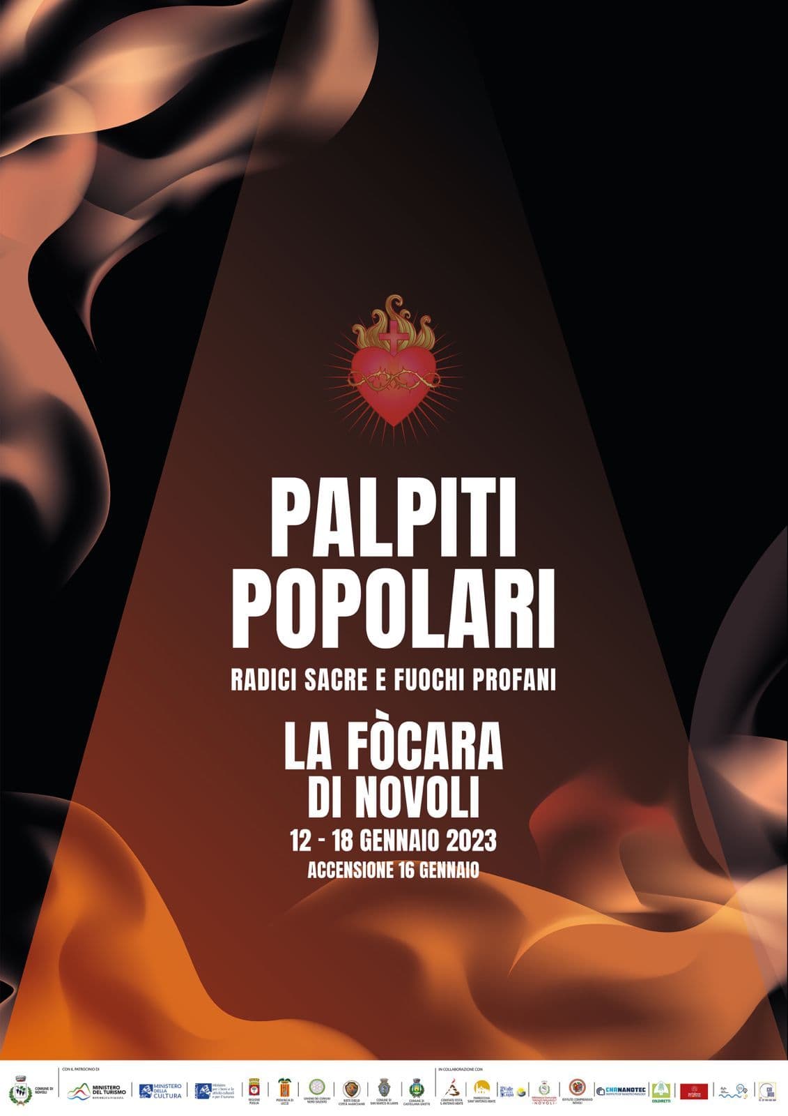 Organizzazione gen. Fòcara - Novoli Ed. 2023 "Palpiti Popolari. Radici sacre e Fuochi profani"